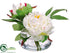 Silk Plants Direct Peony - Cream Beauty - Pack of 6