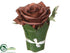 Silk Plants Direct Rose - Chocolate - Pack of 12