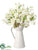 Cherry Blossom, Sweetpea - White - Pack of 2