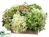 Silk Plants Direct Hydrangea, Snowball - Green Cream - Pack of 2