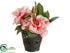 Silk Plants Direct Rose, Sedum - Rose Pink - Pack of 6