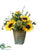 Sunflower, Lavender, Olive - Yellow Green - Pack of 2