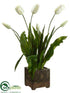 Silk Plants Direct Tulip - Cream Green - Pack of 1