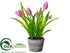 Silk Plants Direct Tulip - Pink - Pack of 12