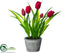 Silk Plants Direct Tulip Arrangement - Red - Pack of 12