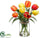 Tulip - Red Orange - Pack of 4