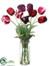 Silk Plants Direct Tulip - Wine Violet - Pack of 2