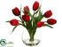 Silk Plants Direct Tulip - Red - Pack of 4