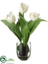 Silk Plants Direct Tulip - White - Pack of 2