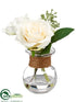 Silk Plants Direct Rose, Anemone - Cream White - Pack of 6
