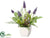 Silk Plants Direct Muscari, Berry, Mini Flower - Purple - Pack of 4