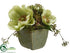 Silk Plants Direct Anemone, Viburnum Berry - Green - Pack of 6