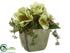 Silk Plants Direct Anemone, Viburnum Berry - Green - Pack of 4