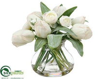 Tulip, Ranunculus - White - Pack of 4