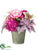 Rose, Hydrangea, Dahlia - Fuchsia Orchid - Pack of 4