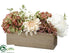 Silk Plants Direct Hydrangea, Peony, Dahlia Arrangement - Mauve White - Pack of 4