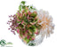 Silk Plants Direct Hydrangea, Dahlia, Ranunculus Arrangement - Mauve White - Pack of 4