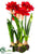 Silk Plants Direct Amaryllis - Red - Pack of 1