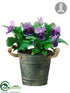 Silk Plants Direct Pansy - Lavender Purple - Pack of 4