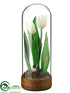 Silk Plants Direct Tulip - White - Pack of 6