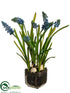 Silk Plants Direct Muscari - Blue - Pack of 6