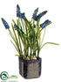 Silk Plants Direct Muscari - Blue - Pack of 6