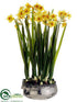 Silk Plants Direct Narcissus - Yellow - Pack of 2