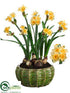 Silk Plants Direct Narcissus - Yellow - Pack of 2