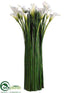 Silk Plants Direct Calla Lily Bundle - White Green - Pack of 1