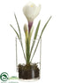 Silk Plants Direct Crocus - White - Pack of 12