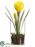 Silk Plants Direct Crocus - Yellow - Pack of 12