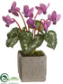 Silk Plants Direct Cyclamen - Orchid - Pack of 6