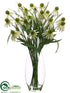 Silk Plants Direct Coneflower - Cream Green - Pack of 1
