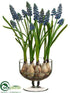 Silk Plants Direct Muscari - Blue - Pack of 2