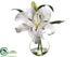 Silk Plants Direct Casablanca Lily - White - Pack of 1
