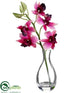 Silk Plants Direct Vanda Orchid - Cerise - Pack of 6