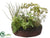 Silk Plants Direct Basil, Rosemary, Mint - Green - Pack of 6