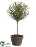 Silk Plants Direct Rosemary Topiary - Green Two Tone - Pack of 6