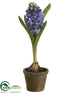 Silk Plants Direct Hyacinth - Blue - Pack of 6