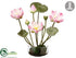 Silk Plants Direct Lotus - Lavender Pink - Pack of 1