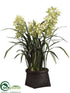 Silk Plants Direct Cymbidium Orchid Plant - Green - Pack of 1