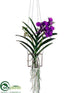 Silk Plants Direct Vanda Orchid Hanging Plant - Violet - Pack of 1