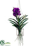 Silk Plants Direct Vanda Orchid Hanging Plant - Violet - Pack of 1
