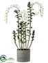 Silk Plants Direct Dendrobium Orchid Plant - White - Pack of 1