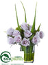 Silk Plants Direct Rose, Grass - Lavender - Pack of 6