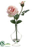 Silk Plants Direct Rose - Pink Light - Pack of 6