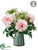 Peony, Queen Anne's Lace - Pink White - Pack of 2
