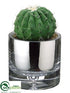 Silk Plants Direct Barrel Cactus - Green - Pack of 4