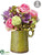 Vanda, Rose, Snowball Arrangement - Orchid Pink - Pack of 2