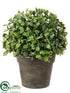 Silk Plants Direct Boxwood Ball Topiary - Green - Pack of 8